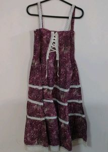 Purple Lace Trim Sundress