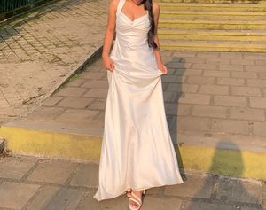 White Long Maxi Dress/ Calvin Klein