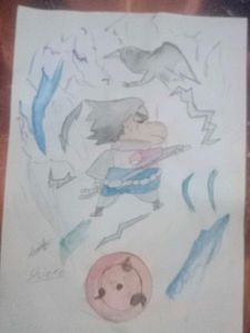 Shin-chan as Sasuke Art
