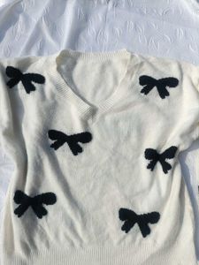 Pinterest Bow Knitted Sweater