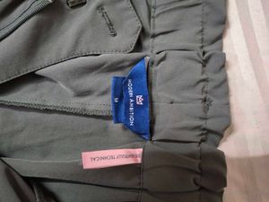 Olive Green Tie-Waist Pants(M/L)