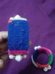 Colorful Beaded Bangles (Set of 2)