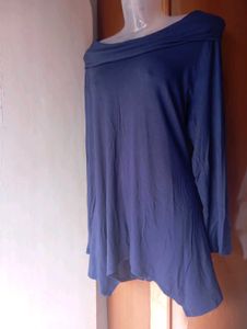 Elegant Cowl Neck Tunic Top