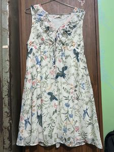 Hnm Floral Print Dress