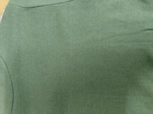 Green Ribbed T-Shirt Dress