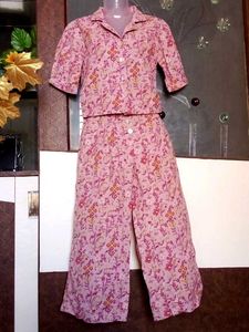 Floral Print Two-Piece Pajama Set🌺🌸