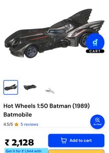 Hotwheels Vintage Batmobile (1989)