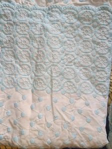 Kurta Pant Full Chicken Work Sky Blue