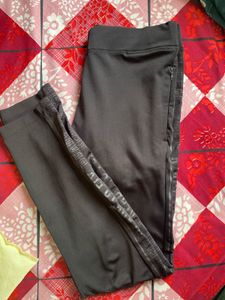 black Gray Leggings