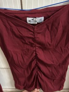 Hollister Ribbed  Board Boat Neck Top