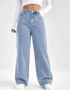 Wide Leg Light Wash Jeans
