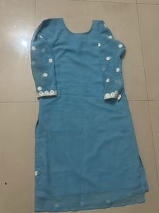 Elegant Blue Embroidered Kurta🫶❤️