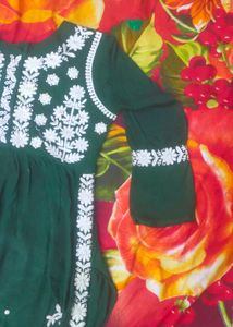 Beautiful Nyra Cut Kurti With Embroidery