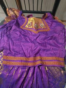Purple Embellished Indian Dress