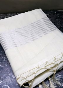 Off White Saree