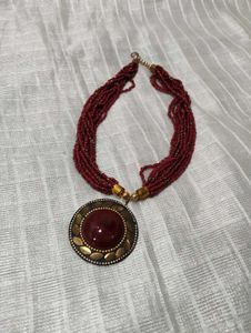 Beaded Pendant Necklace
