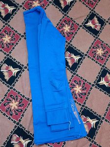 Sky Blue Woolen Top with Round Neck