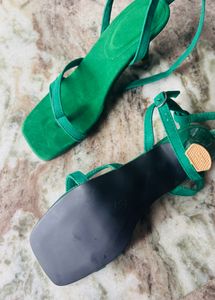 dark green heels