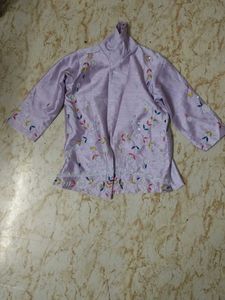 Lavender Embroidered Co-ord Set