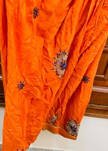 Purple Embroidered Kurti