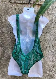 SEXIEST DARK GREEN BODYSUIT