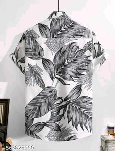 Leaf Print Casual Shirt