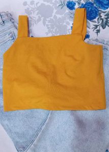 Cute Yellow Crop Top