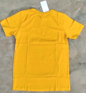 Brand New Graphic Printed Yellow Mens Tshirts