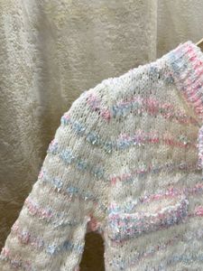 Crop Korean Knit Cardigan