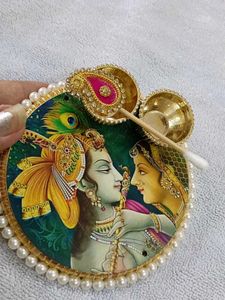 Radha Krishna Plate 💞💞