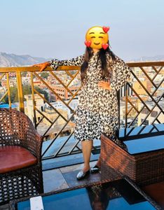 Stylish Animal Print Dress