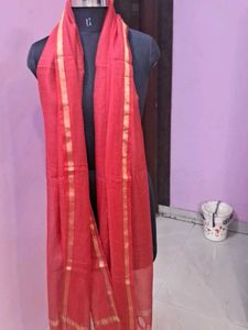 Elegant Linen Checked Dupatta