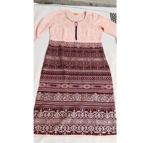 Aurelia Peach Kurta