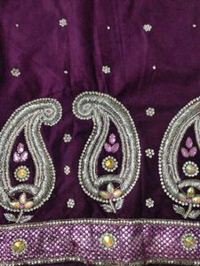Purple Embellished Lehenga