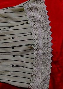 Striped Lace Top