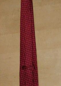 Silk Burgundy Patterned Tie