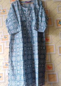 Stylish Blue Printed Suit Set. #libas#suit