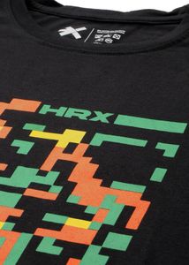 HRX Graphic Print Black T-Shirt