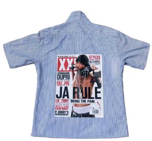 Ja Rule Striped Button-Down Shirt