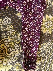 Patterned Purple Top