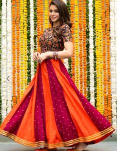 Rust Orange Lehenga Choli