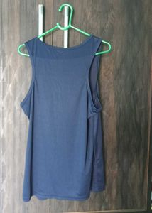 Blue Sleeveless Tank Top
