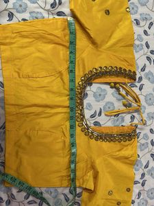 Yellow Embellished Blouse