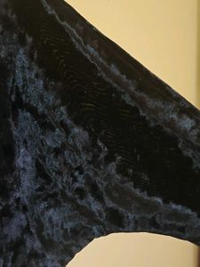 Elegant Black Velvet Bodysuit