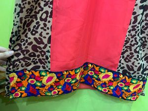 Fancy Kurta With Heavy Border.