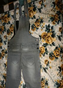 Grey Colour Dungaree