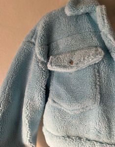 Cute Blue Fuzzy Jacket💙🦋🎀