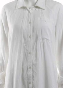 Brand New Elegant White Pearl Collar Shirt | Soft