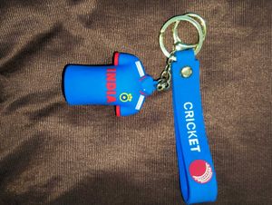 India Cricket Jersey Keychain