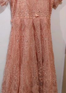 Beautiful Pink Colour Long Gown